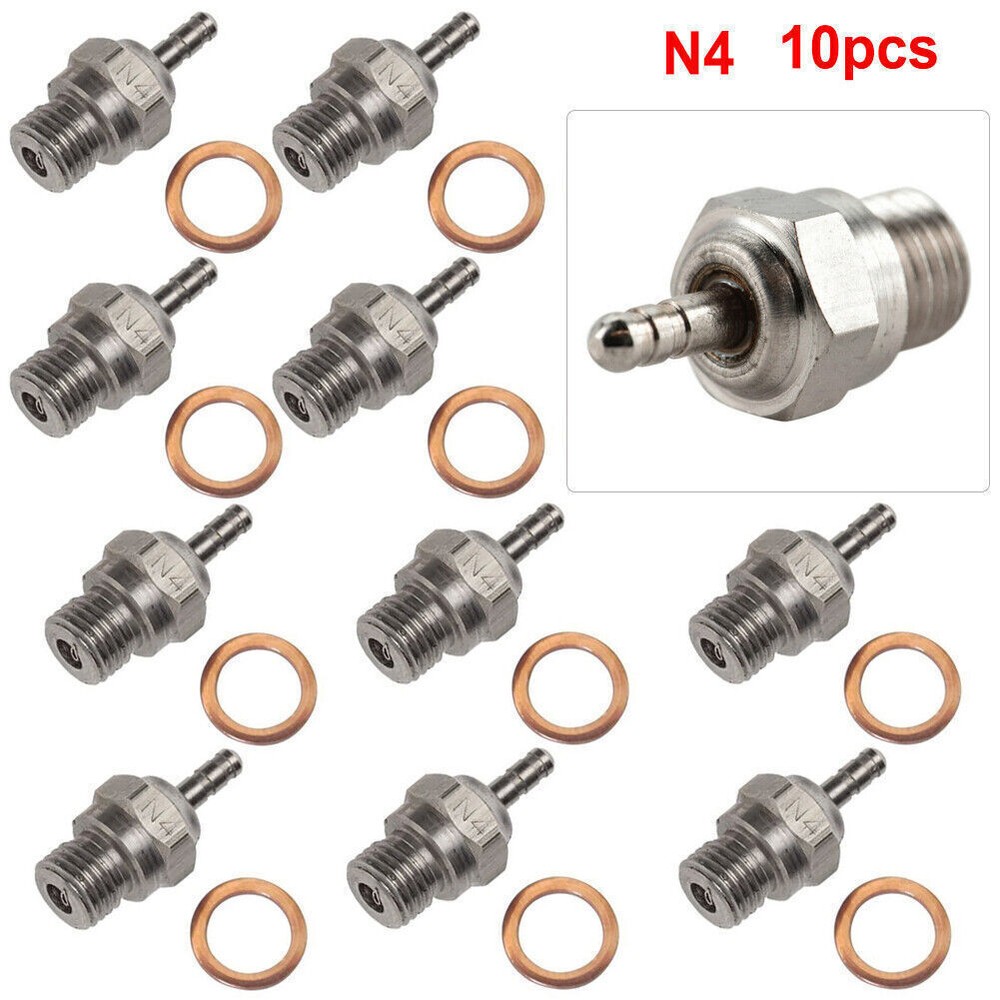 10X HSP Spark Glow Plug No.3 N3 Hot 70117 for RC Nitro Engines Car Truck Traxxas