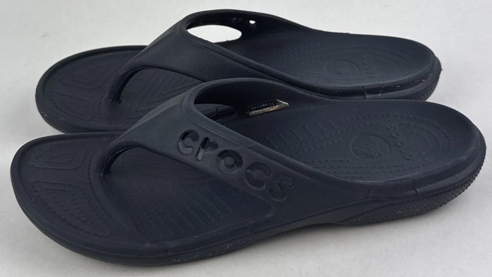 Crocs Classic Flip  Relaxed Flip Flops Sandals Navy Blue Men’s 8 Women's 10