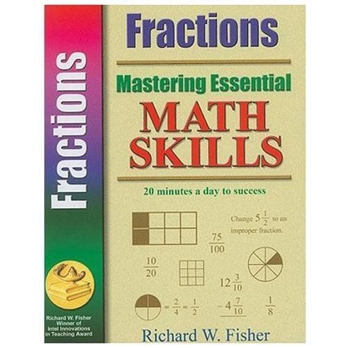 Mastering Essential Math Skills Fractions, Fisher, Richard W., Very Good Book