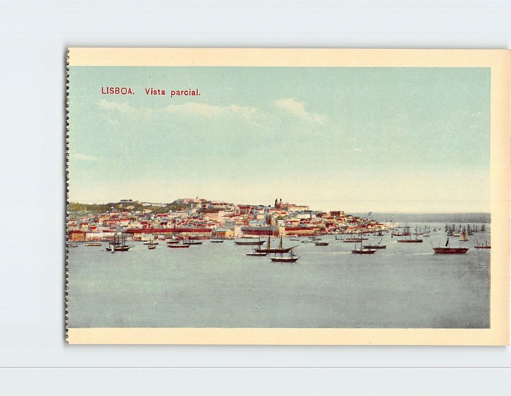 Postcard Partial View of Lisbon Portugal