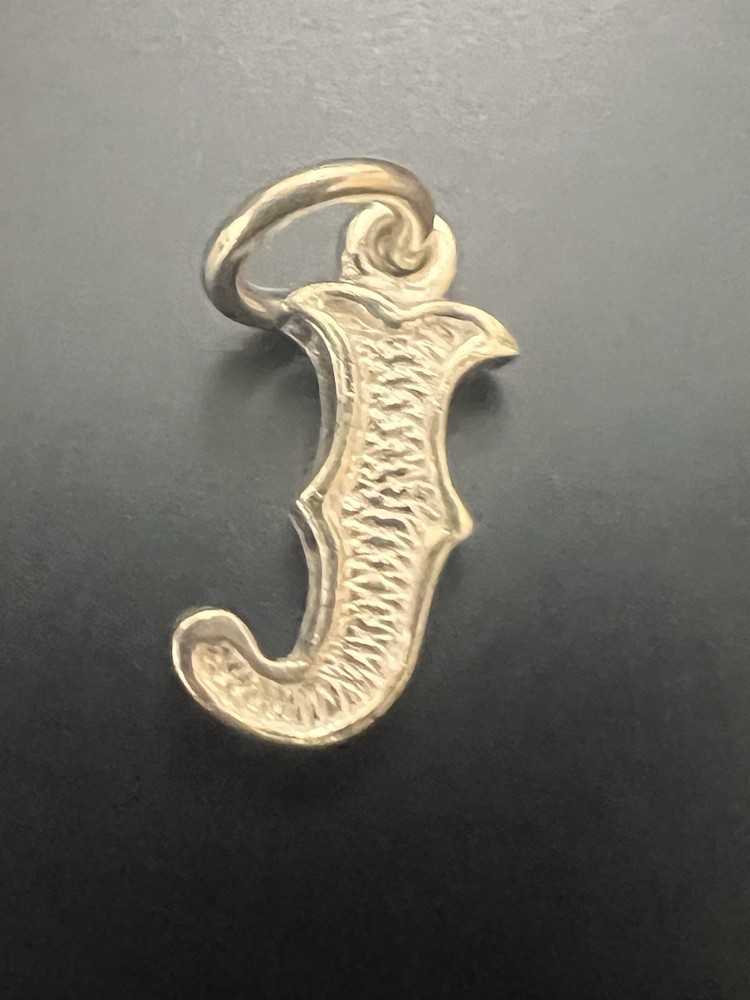 Sterling Silver Letter J 925 Charm