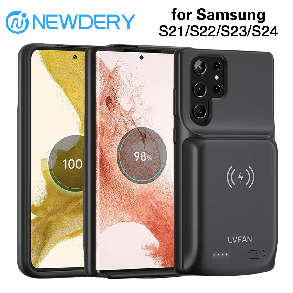 NEWDERY Battery Case For Galaxy S22 S23 S24 Ultra Power Bank Charging Phone Cove