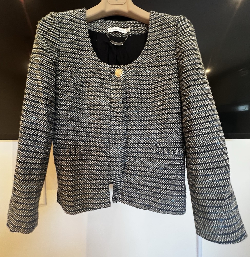 SEE BY CHLOE Women Jacket Cardigan Coat Sz 6