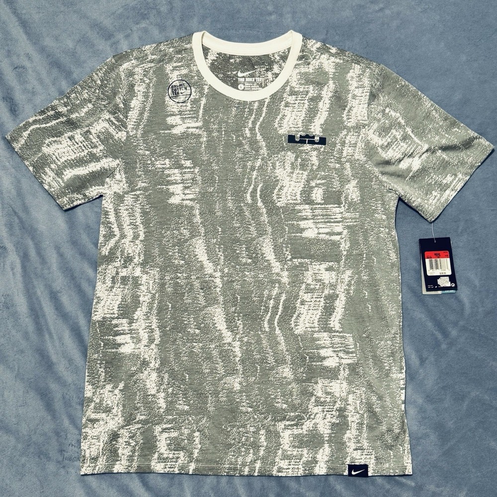 LeBron James Witness Nike Dri-Fit T Shirt Grey Mens L 2015 Streetwear Casual NEW