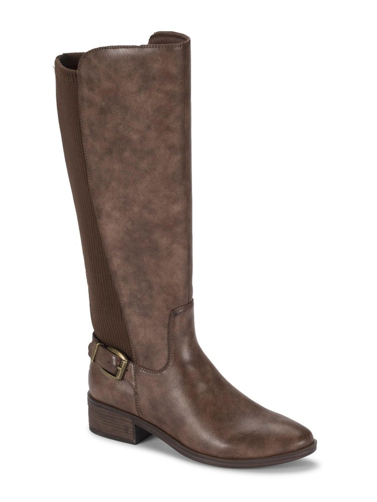 BARETRAPS Womens Brown Goring Mckayla Round Toe Block Heel Riding Boot 6.5 M WC