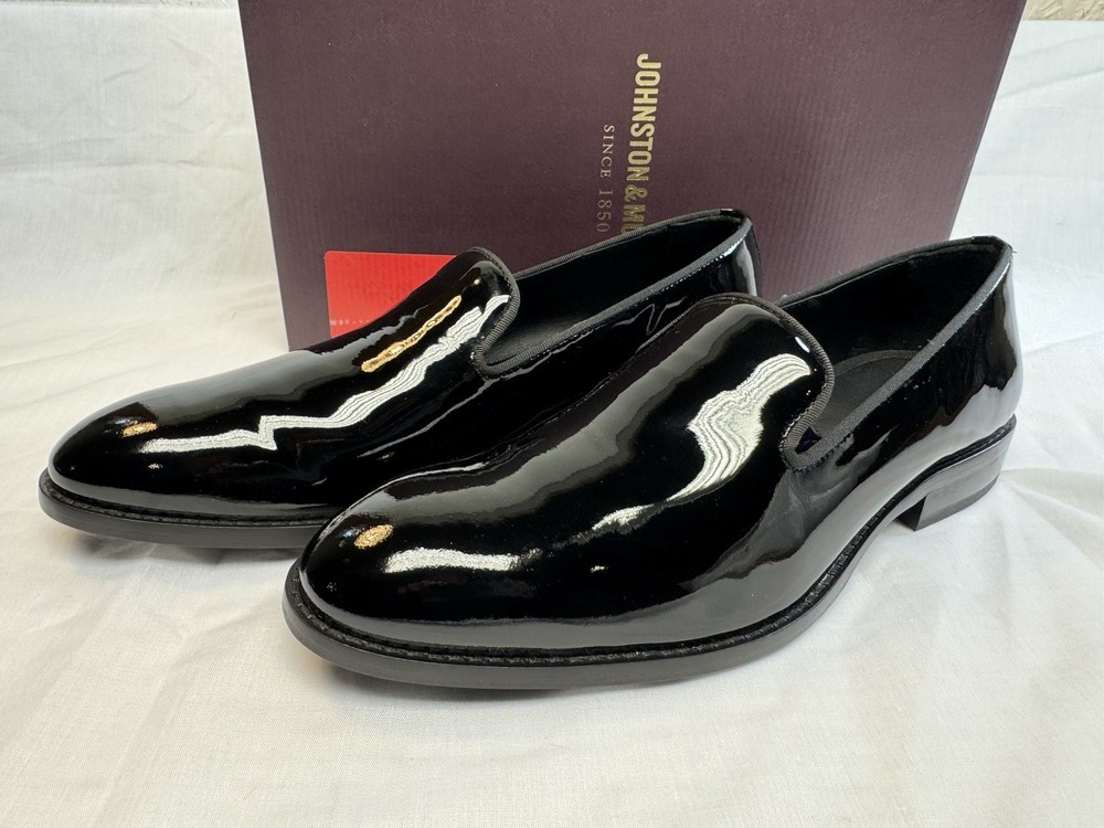 Johnston & Murphy Men’s Gavney Slip-On Dress Loafer - Black Patent 9.5 M