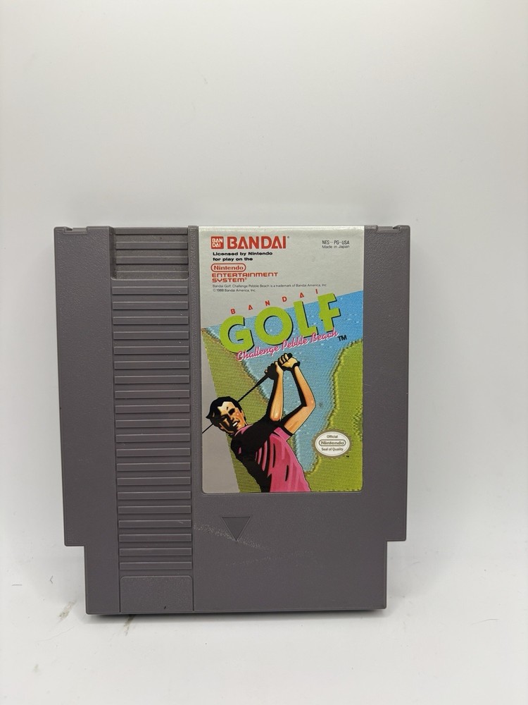NES Bandai Golf Challenge Pebble Beach Nintendo Authentic Cartridge Only