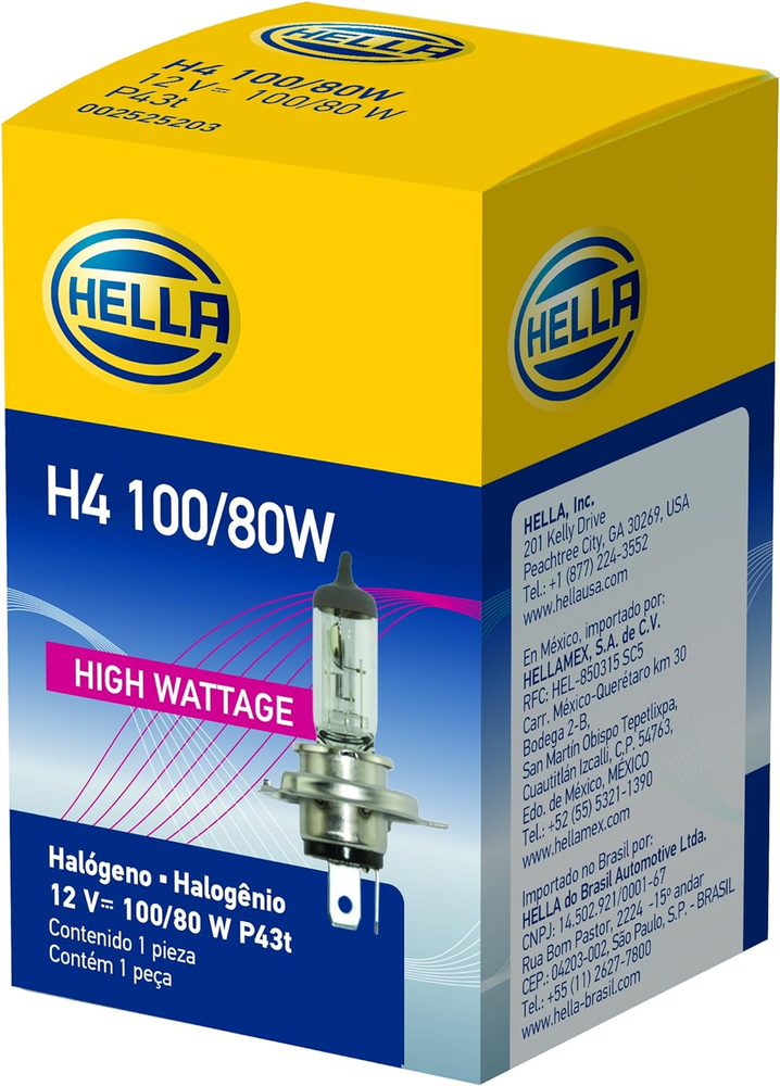 H4 100/80W High Wattage Bulb, 12V