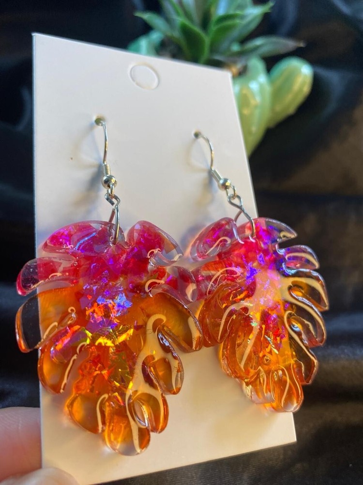 Handmade Sterling Silver Leaf Earrings