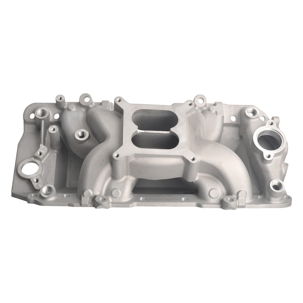 High-Performance Aluminum Dual Plane Intake Manifold for Chevy BBC 396-502 V8 Cyclone Silver