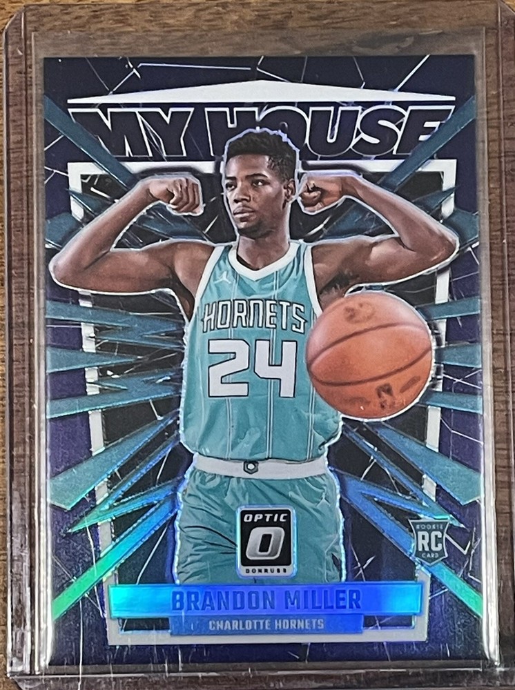 2023-24 Donruss Optic Brandon Miller My House Purple Prizm Rookie #5 Hornets