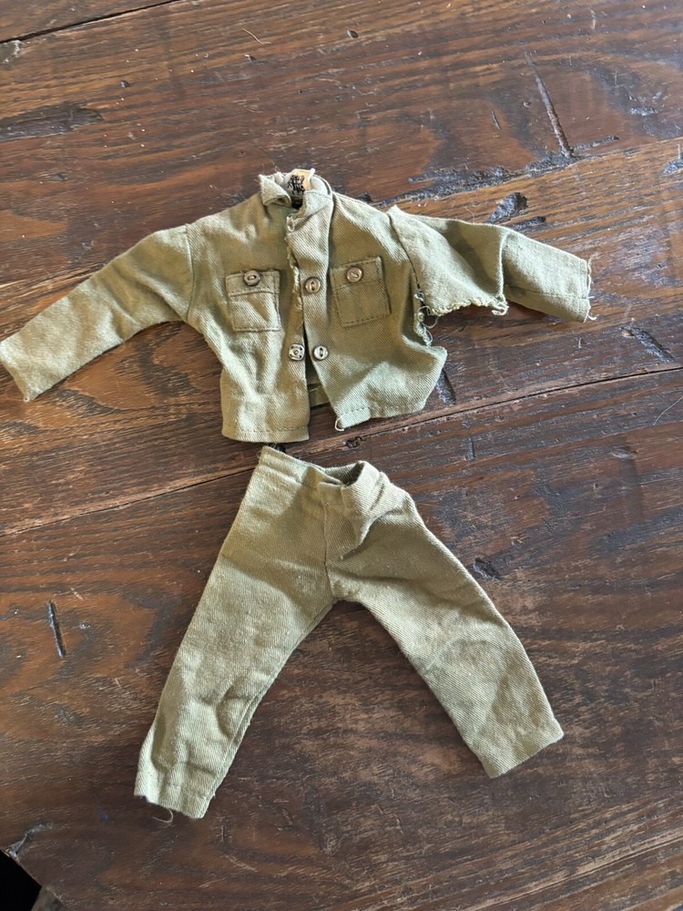 Vintage GI Joe Military Uniform Damaged Parts for Restoration Project