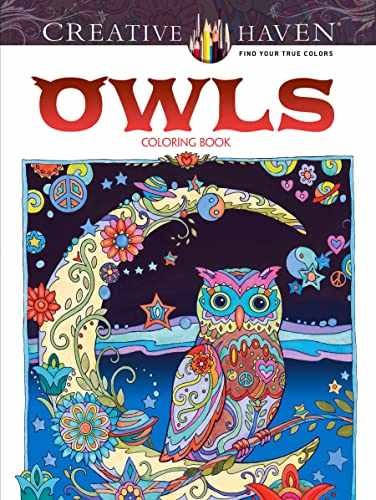 Creative Haven Owls Coloring Book - Paperback, by Marjorie Sarnat - Acceptable w