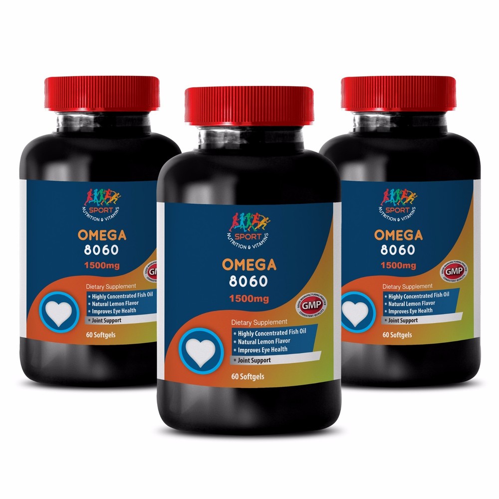 Immune Support Vitamins - Omega 8060 3000mg - Omega 3 Liquid Supplement 3B