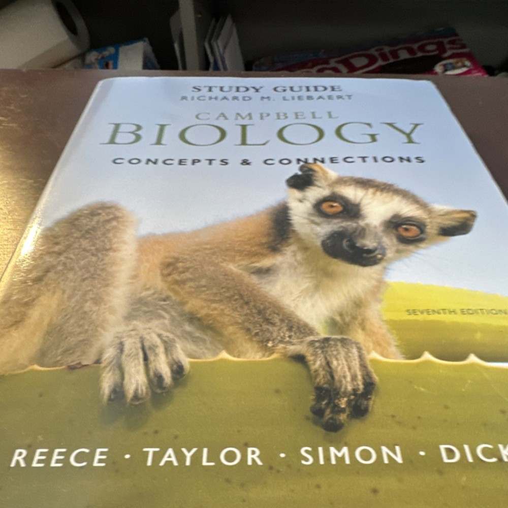 Pearson Campbell Biology Concepts & Connections 7th Ed Study Guide Liebaert