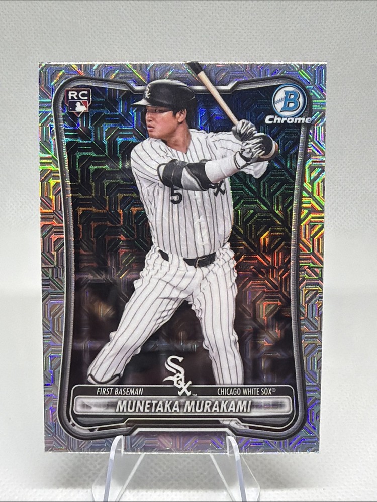 🔥2026 Bowman Chrome Munetaka Murakami Mega Box Mojo Refractor RC#9 White Sox🔥