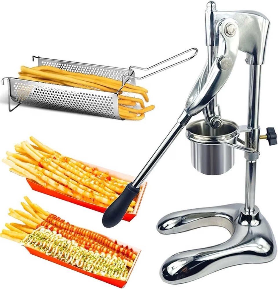 Manual French Fry Cutter Stainless Steel Potato Fries Maker Kitchen Tool