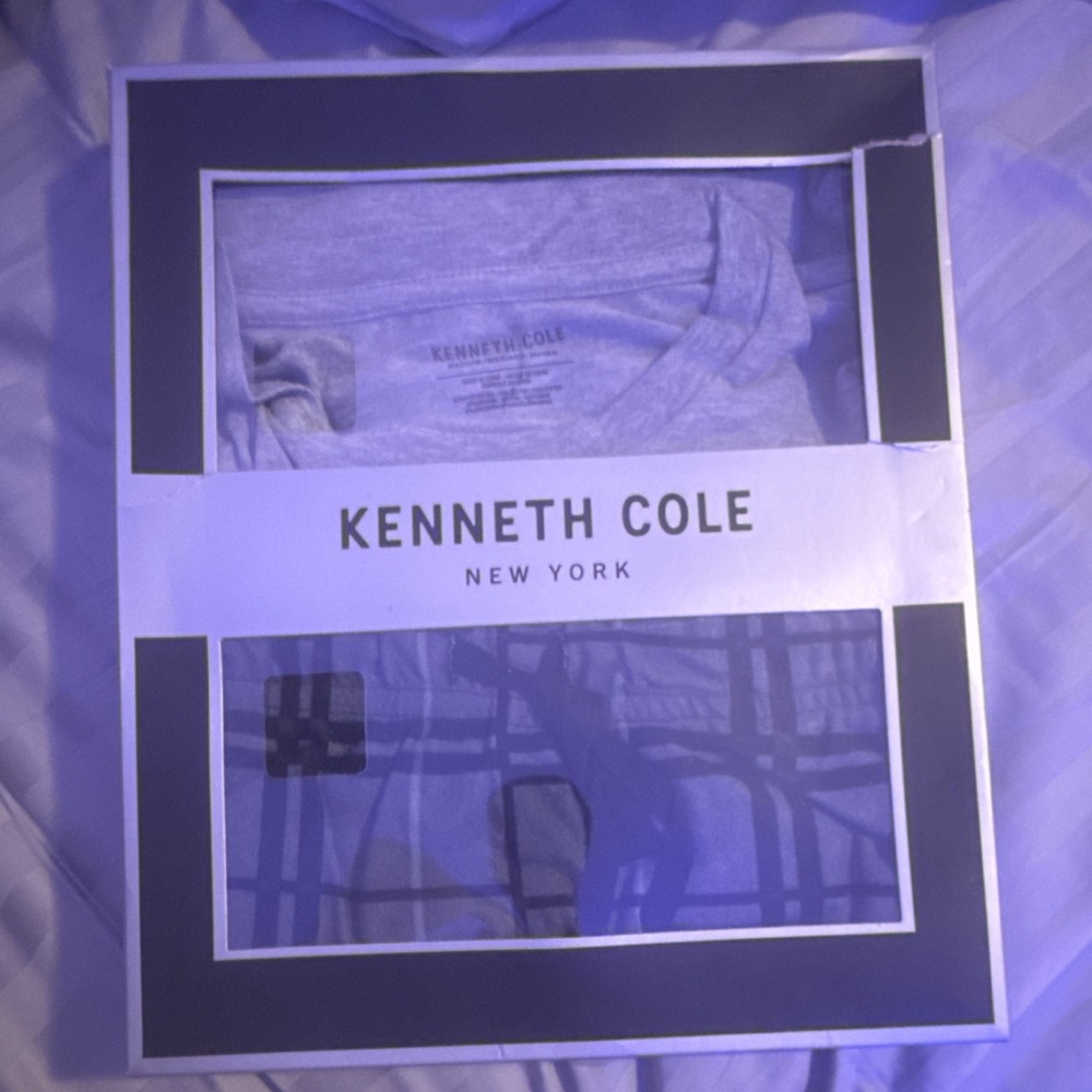 Kenneth Cole Men's Gray Cotton Crew Neck Short Sleeve T-Shirt Size M