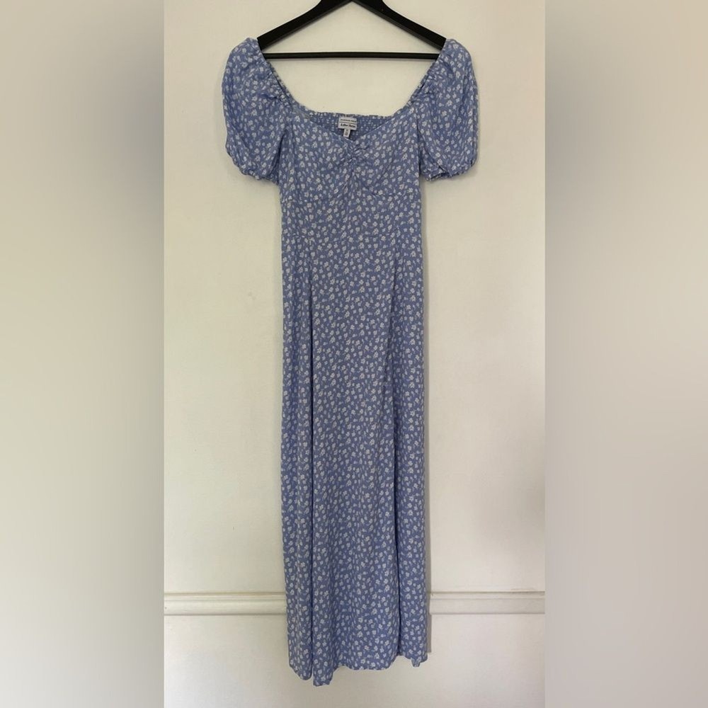 & Other Stories Puff Sleeve Midi Floral Dress Size 8