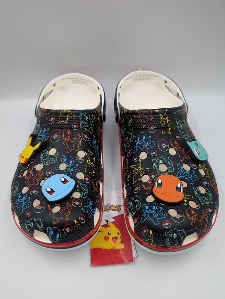 Crocs Classic Clogs Pokemon Starters NWT Size 12