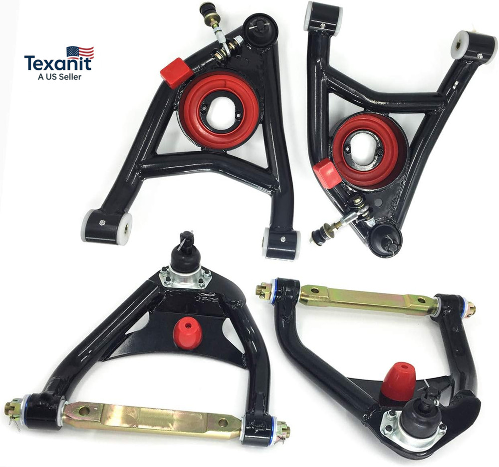 ‎ - 888124 Front Upper & Lower Tubular Control Arms Kit for 1964-1972 Chevy Chev