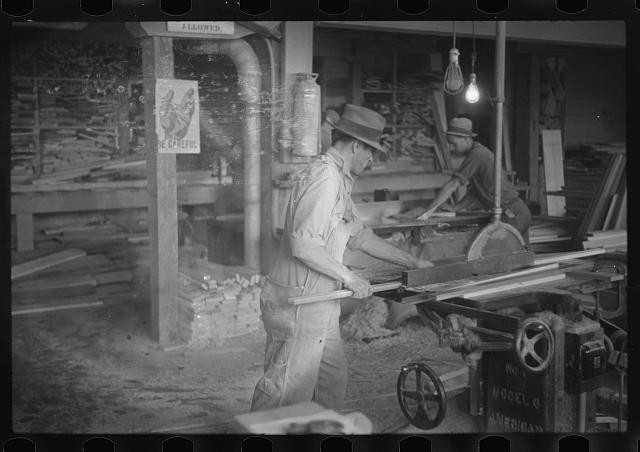 Photo:Arthurdale West Virginia Furniture Factory Workers 1937 Lumber Mill