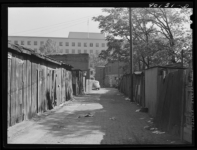 Washington DC Alley C Street Virginia Ave 1941 House Office Building Background