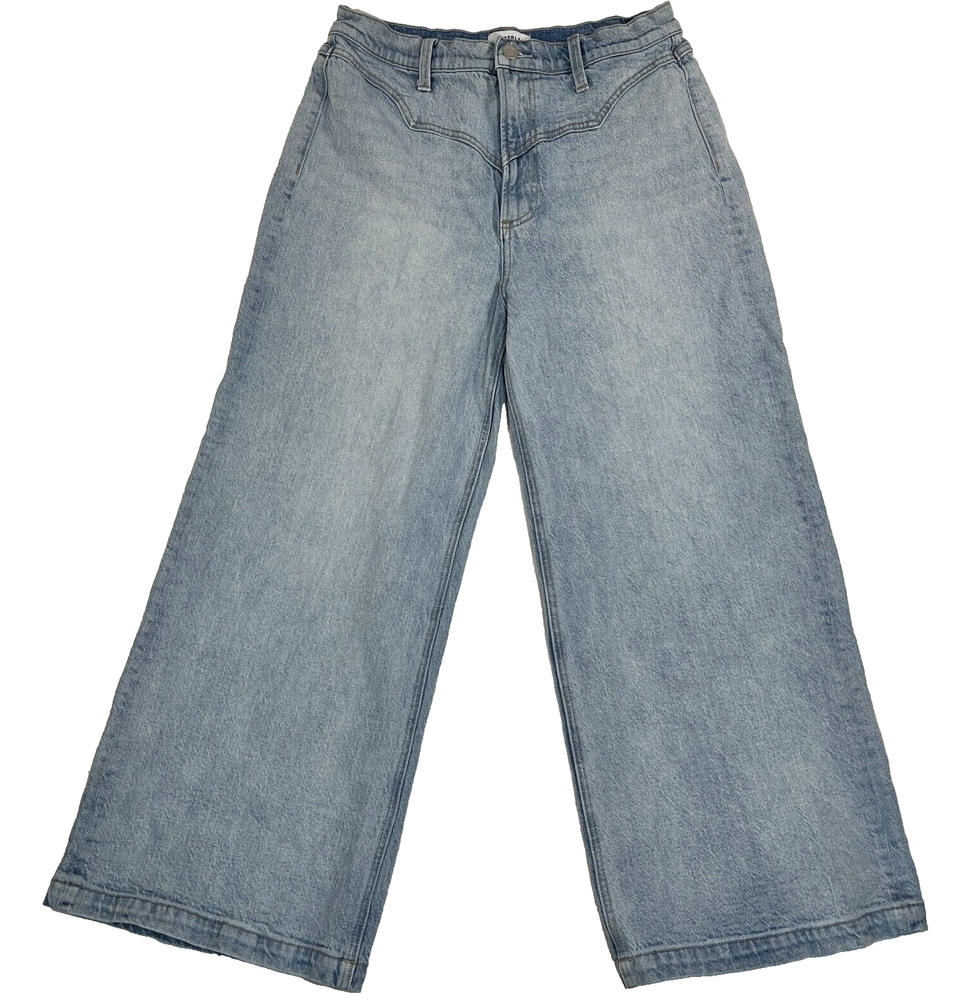 Pistola Womens Jeans High-Rise Wide Leg Lana Western Stretch Denim Pants sz.30