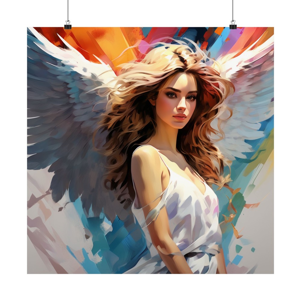Abstract Angel 10 Matte Vertical Art Posters  -image