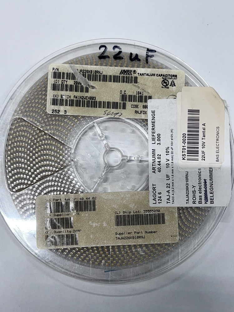 2000pcs TAJA226K010RNJ 22uF 10V BF:A Tantalum Capacitors