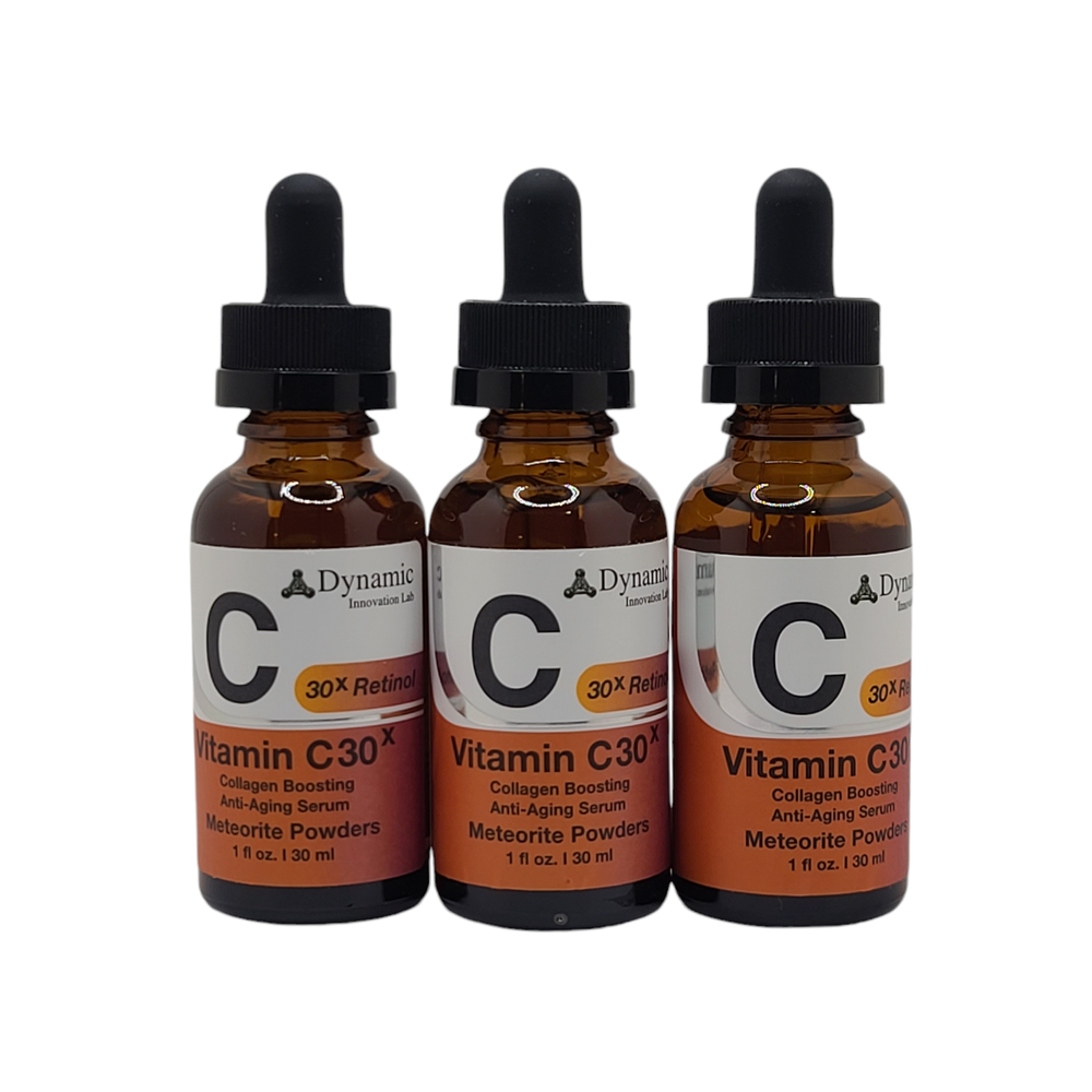 3 Pack Dynamic Innovation Lab- Vitamin c30x Collagen Boosting Anti-Aging Serum