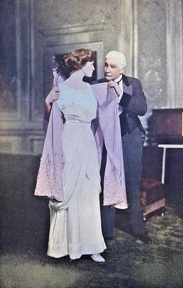 1910 Vintage Magazine Illustration Actors Adelaide Nowak and George Nash