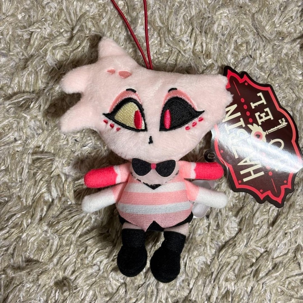 Hazbin Hotel Sitting Plush Toy Mascot Angel Dust 10cm Round One Limited 2026 NEW