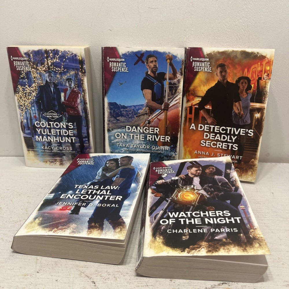 Harlequin Intrigue Romance Novels lot of 5 Romantic Suspense Paperback Books