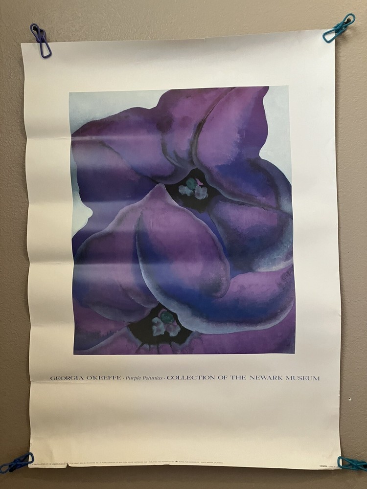 Georgia O'keeffe poster Vintage 1989 Authentic New Museum 20x28