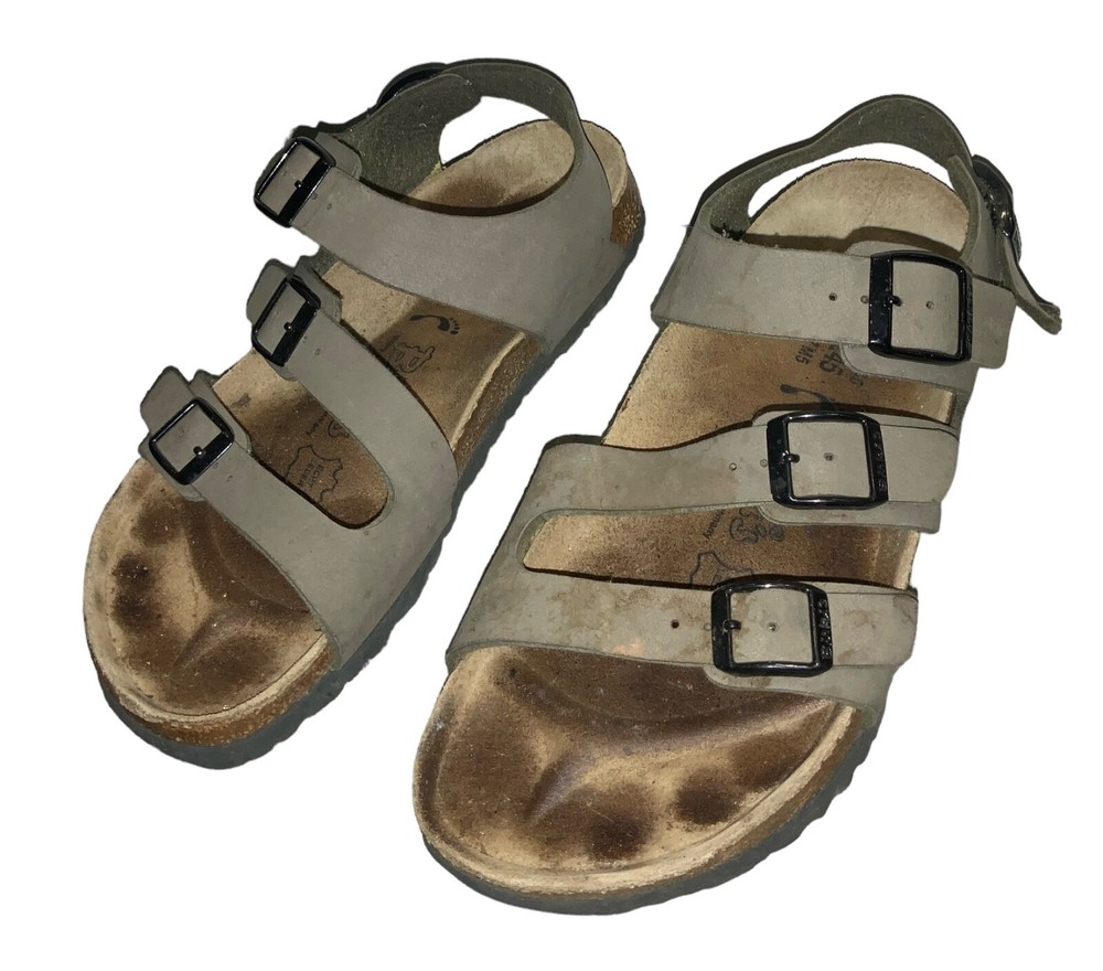 Birkenstock Birki's Canberra Brown Ellice Triple Strap Sandals Shoes L7 M5