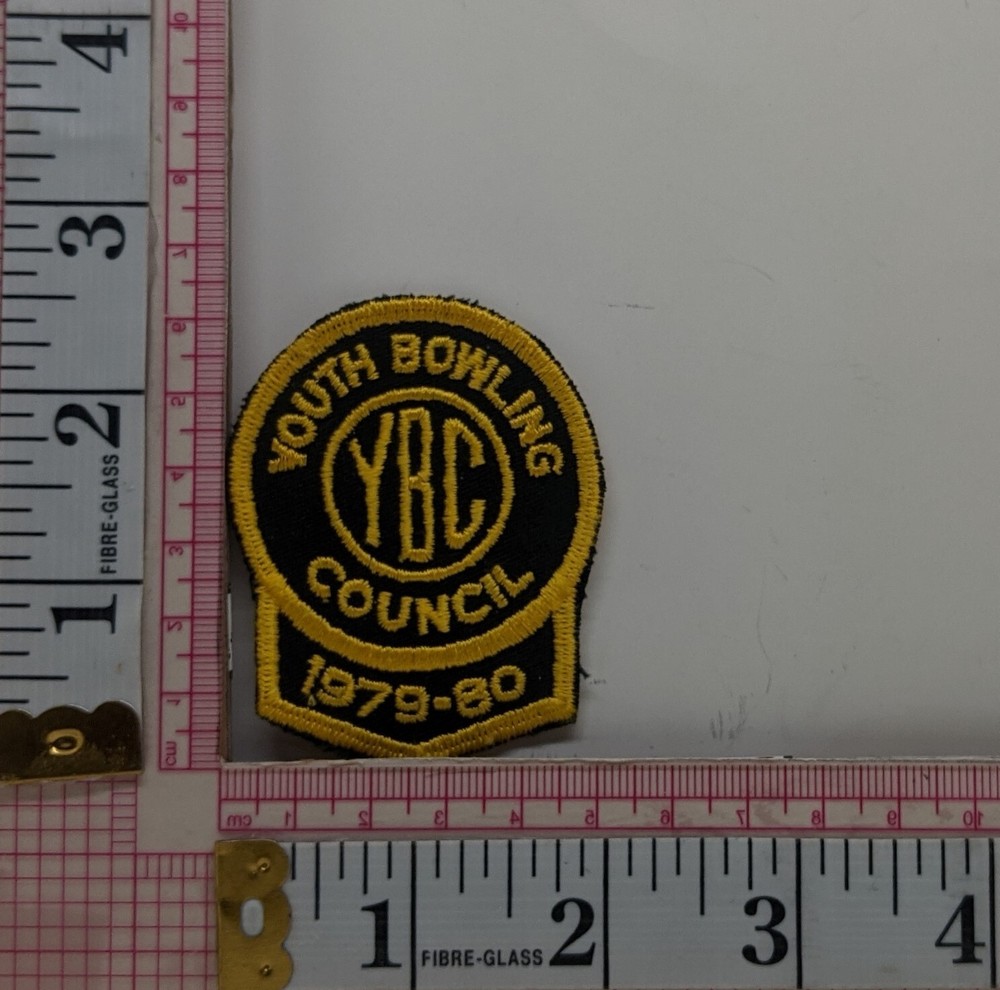 Youth Bowling Council YBC 1979 - 80 Badge Patch Applique Crest L3