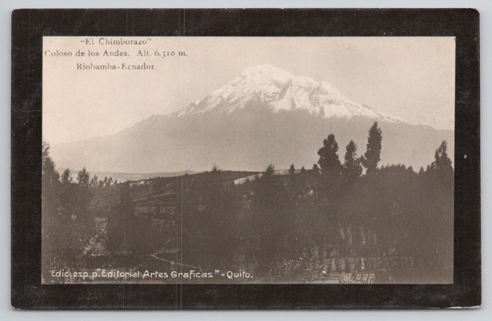 Chimborazo Volcano Postcard - Andes Mountains, Riobamba Ecuador