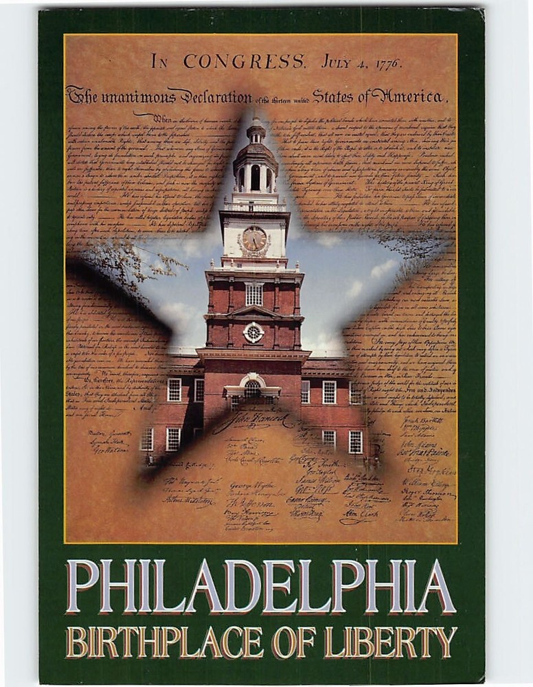 Postcard Independence Hall Philadelphia Birthplace Of Liberty Pennsylvania