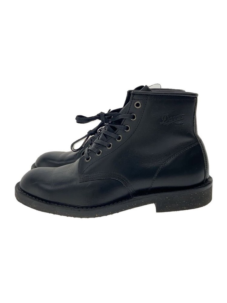 Danner 6 Inch Work Boots US 8.5 Black Leather Lace-Up D212106