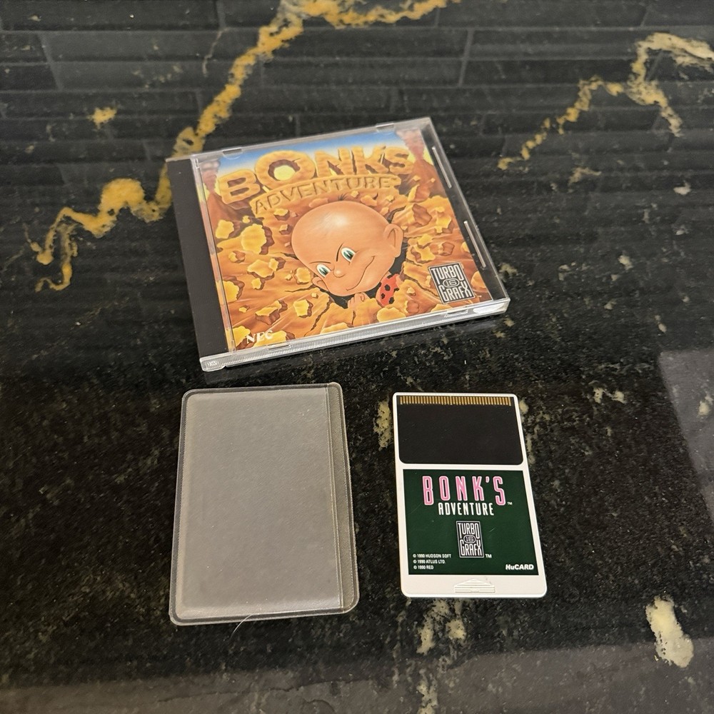 Bonk's Adventure (TurboGrafx-16, 1990) Complete MINT Cartridge