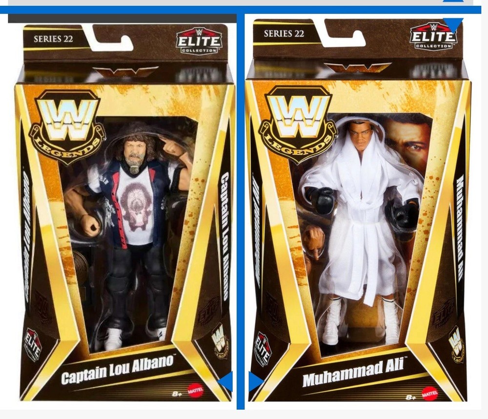 Mattel WWE Elite Lot Of Legends 22 Muhammad Ali Captain Lou Albano New Sealed