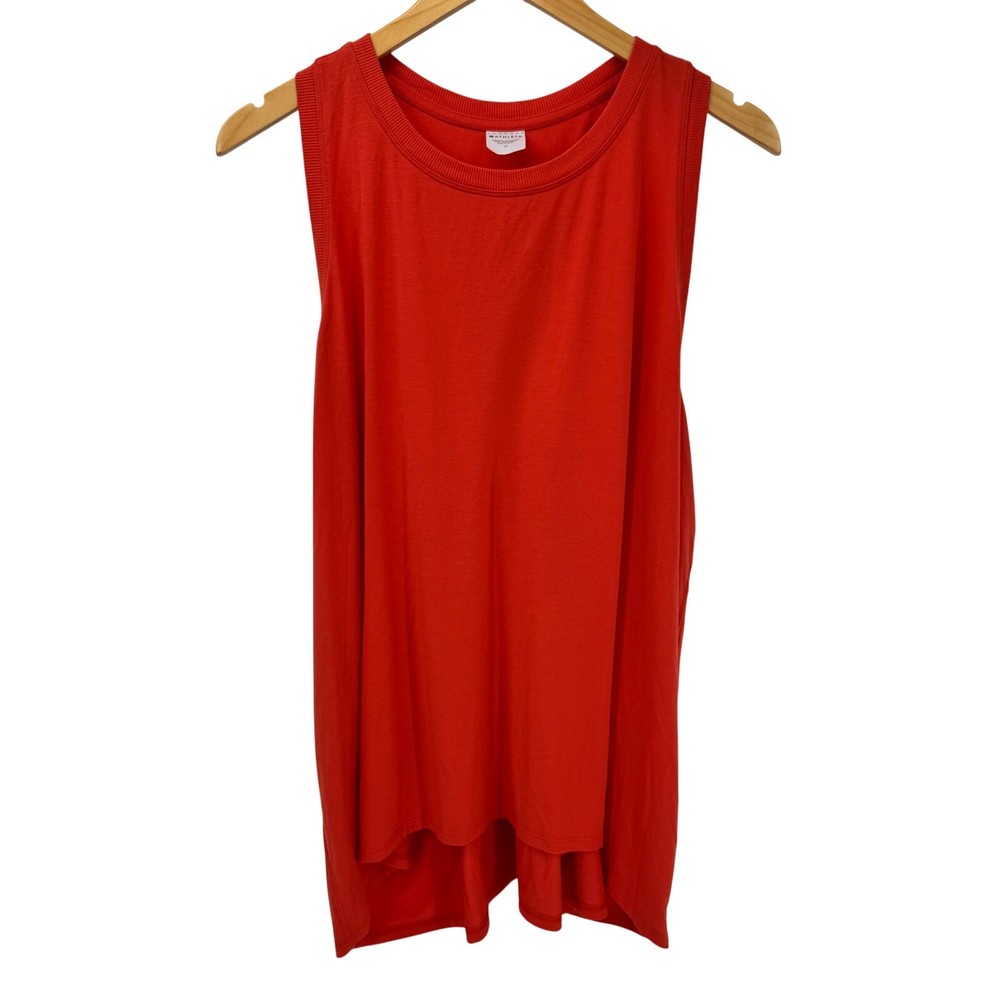 Athleta Tank Top Womens 2X Red Racerback Lightweight Activewear