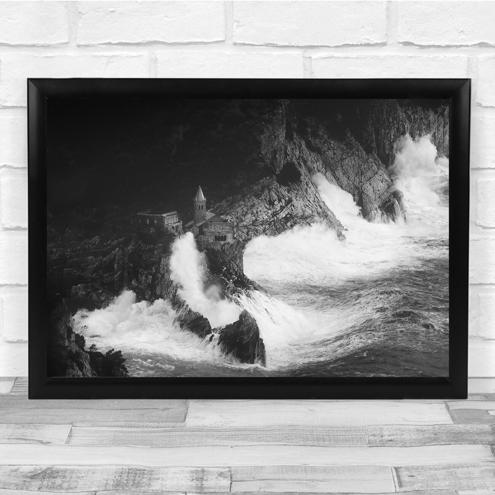 Sea Water Ocean Waves Storm Seascape Landscape Wall Art Print