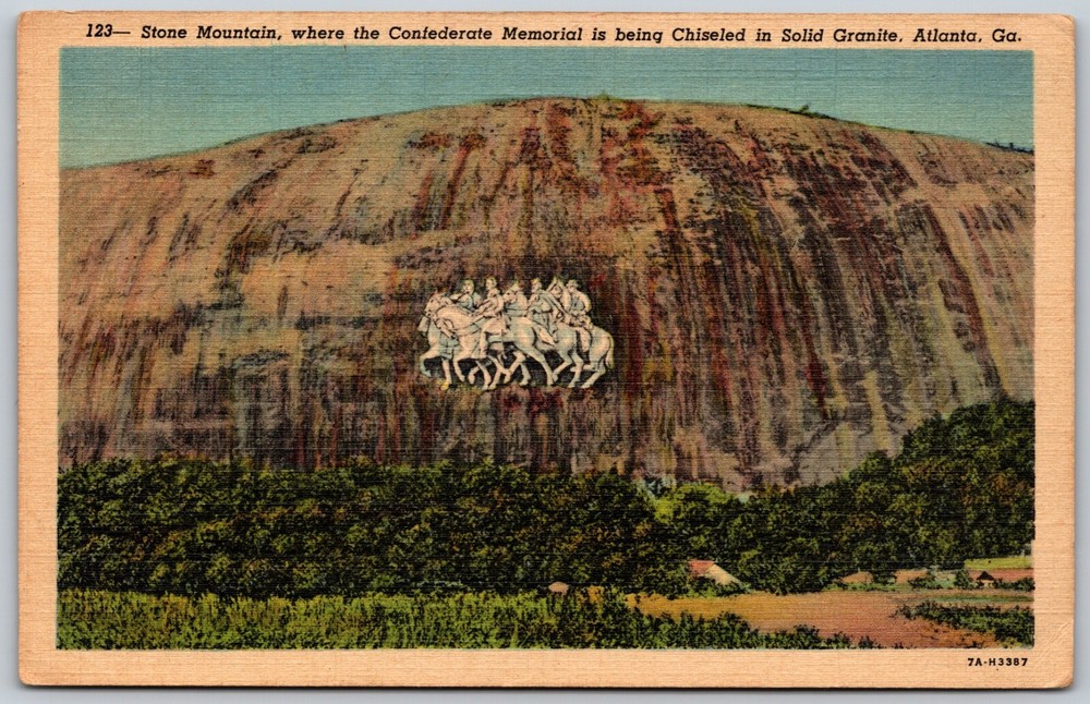 Stone Mountain Confederate Memorial Atlanta Georgia VINTAGE Postcard
