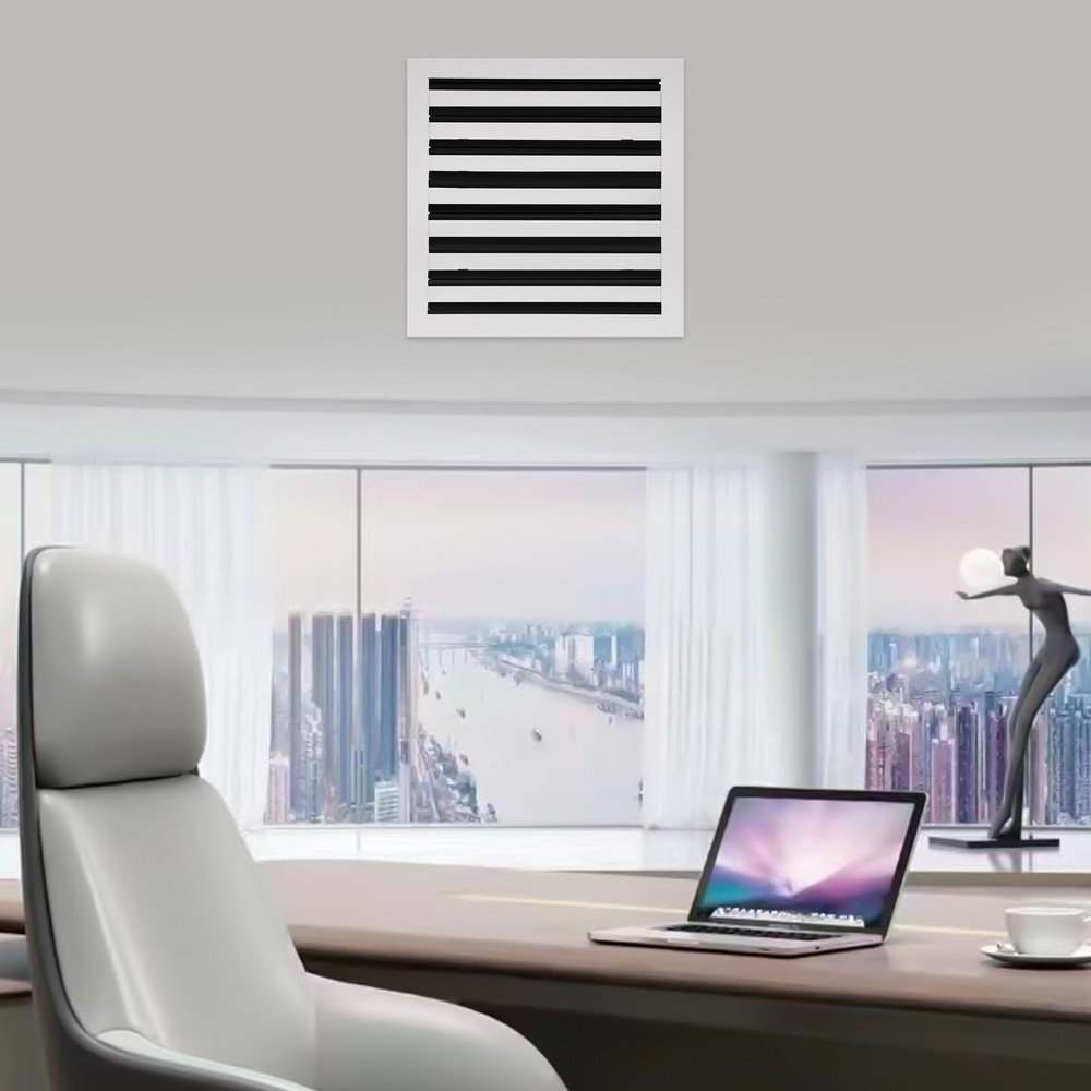 12x12 Modern AC Vent Cover Decorative White Air Vent Standard Linear Slot Diffus