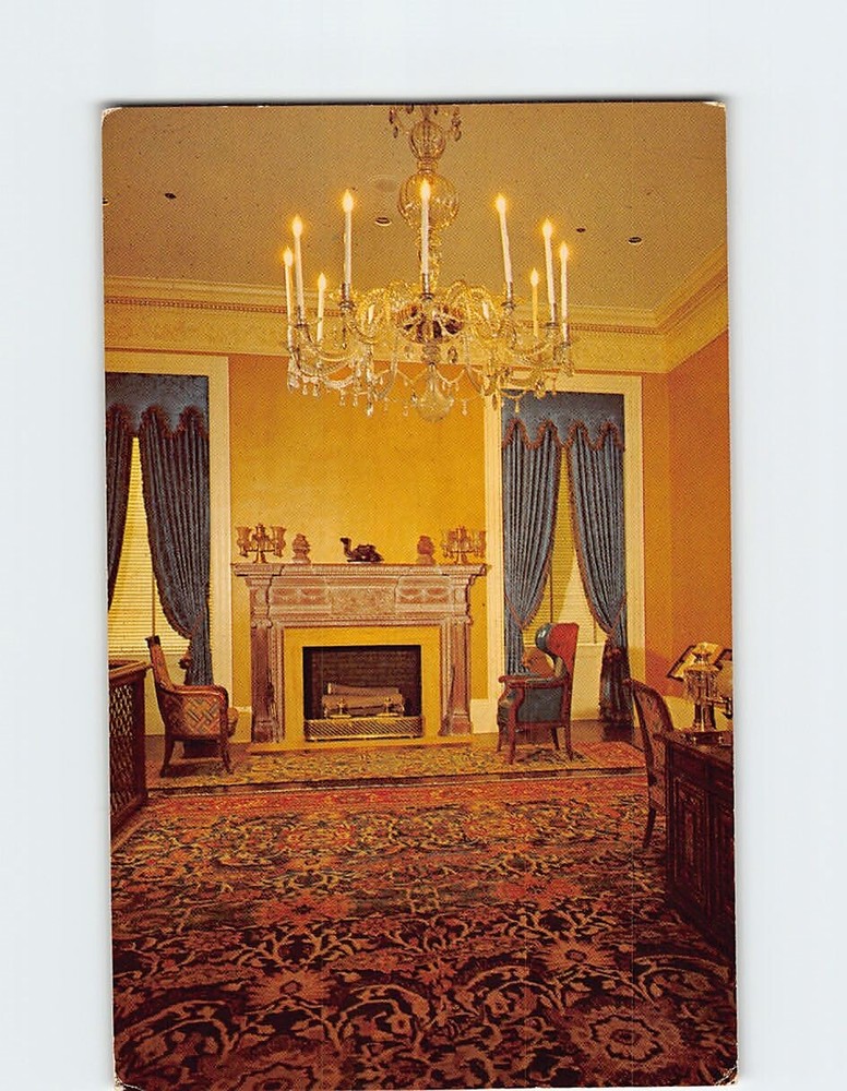 Postcard Governor's Office Old Capitol Museum Jackson Mississippi USA