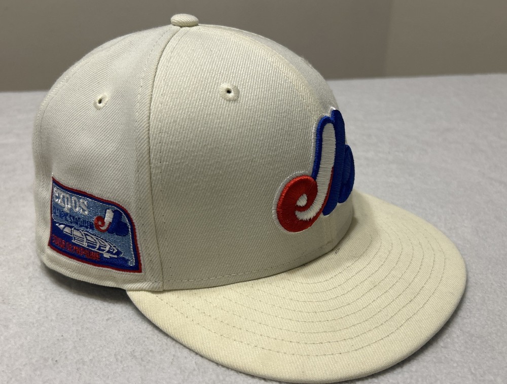Vintage Montreal Expos New Era Hat Cap 59Fifty 7 1/2  Cooperstown Collection MLB