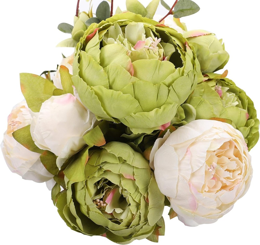 Fake Flowers Vintage Artificial Peony Silk Flowers Wedding Home Decoration
