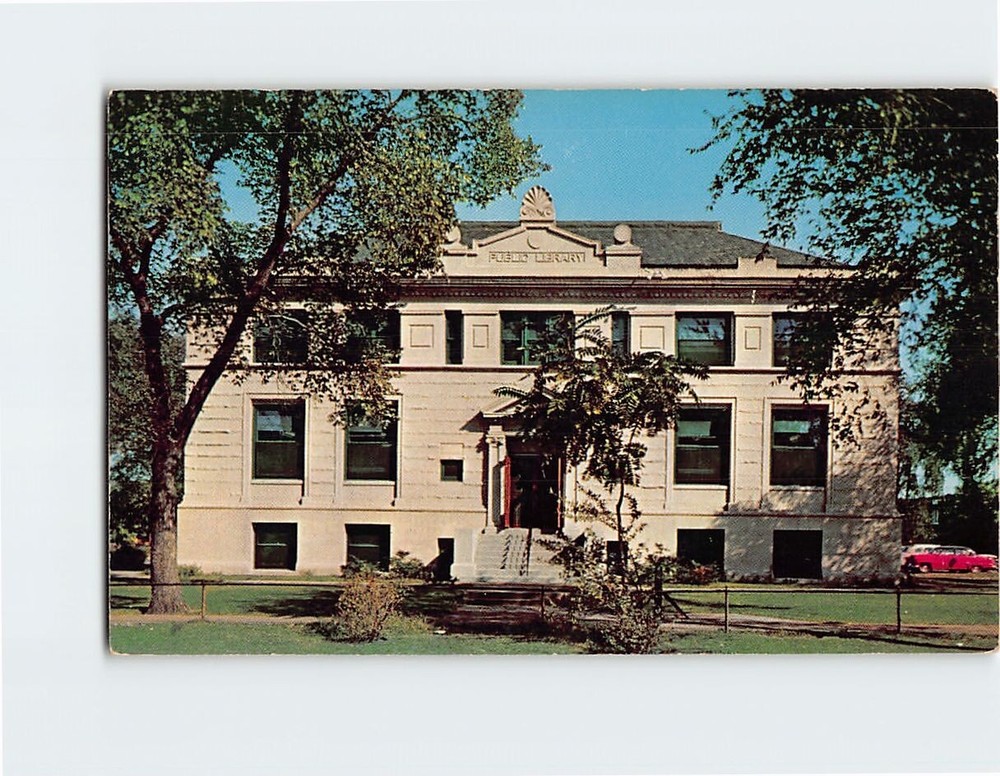 Postcard Hammond Public Library Hammond Indiana USA